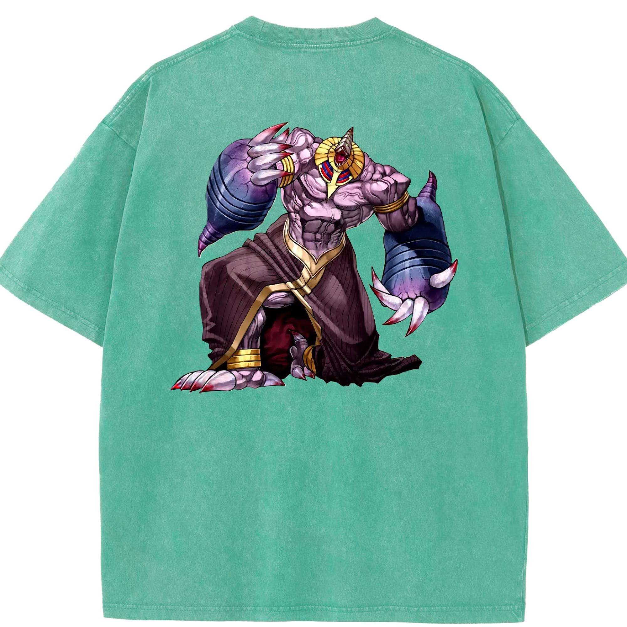 （画像用） 遊☆戯☆王 Yu-Gi-Oh! 綿100% ヴィンテージ風 半袖Tシャツ（背面プリント）